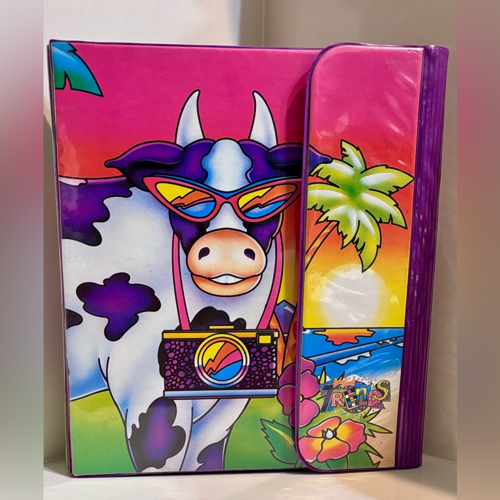 Lisa Frank Vintage Trapper Keeper Binder with stickers and folders 1988/1989